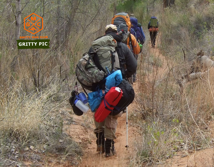 gritty man club, pic of the week, backpacking